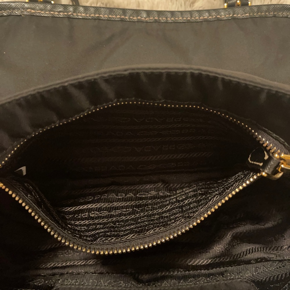 ✨PRADA Flap-bag Nylon/ Leather Strap Crossbody - Picture 6 of 10